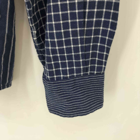 タケオキクチ TAKEO KIKUCHI マルチパターン コットン ポリ B.D L/S シャツ メンズ JPN:2