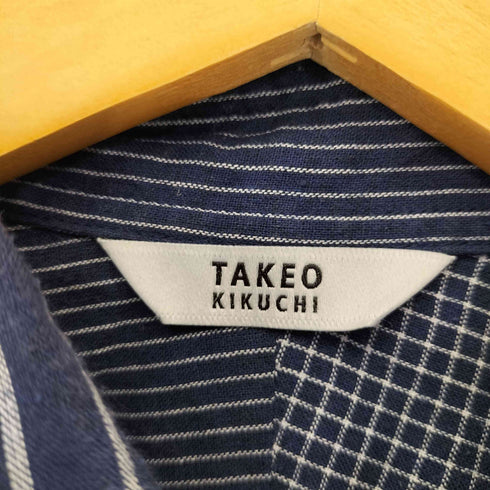 タケオキクチ TAKEO KIKUCHI マルチパターン コットン ポリ B.D L/S シャツ メンズ JPN:2