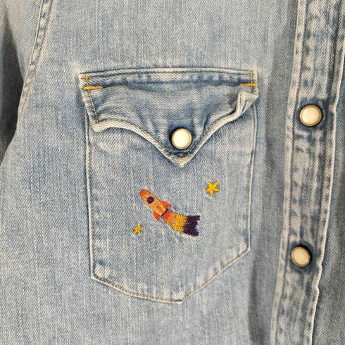 ヒステリックグラマー HYSTERIC GLAMOUR ウエスタンデニムシャツ メンズ import:M