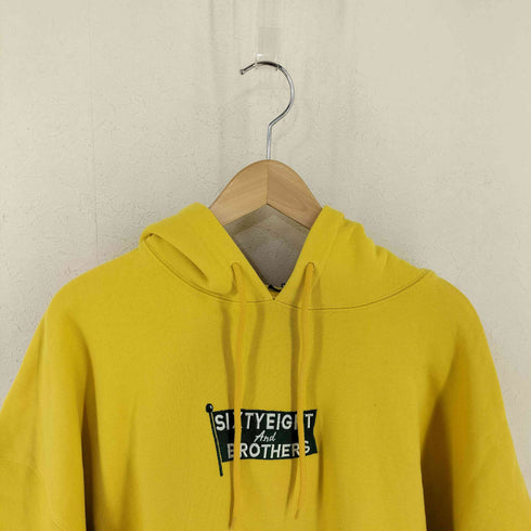 シックスティエイトアンドブラザーズ 68&BROTHERS Hooded Sweat FLAG emb. - Mustard メンズ JPN:XL