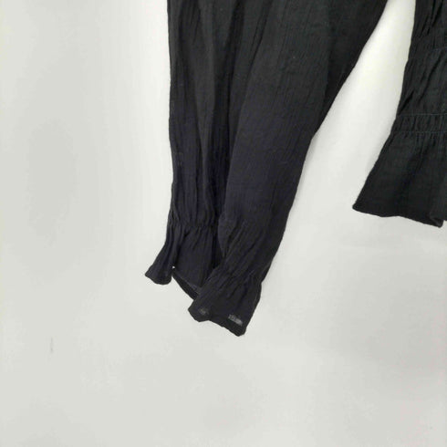 ザラ ZARA シャーリングフリルブラウス レディース import:M