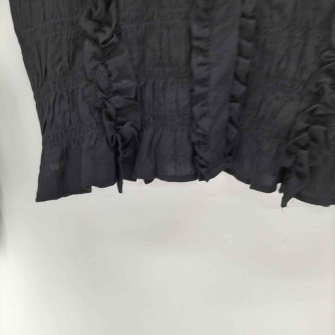 ザラ ZARA シャーリングフリルブラウス レディース import:M