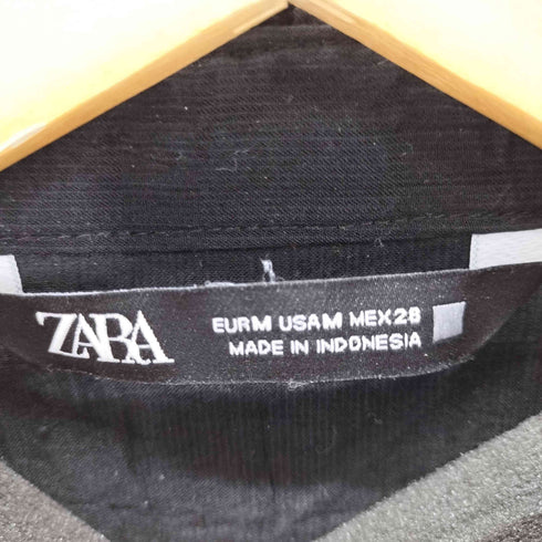 ザラ ZARA シャーリングフリルブラウス レディース import:M