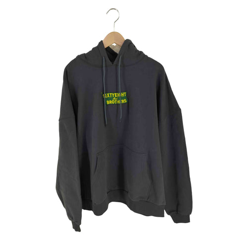 シックスティエイトアンドブラザーズ 68&BROTHERS Hooded Sweat FLAG emb. - Aging Black メンズ JPN:XL