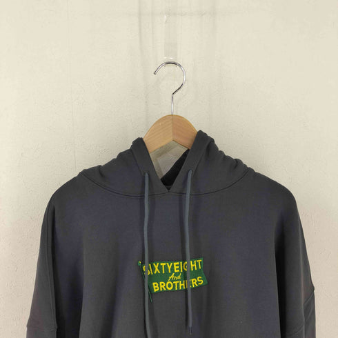 シックスティエイトアンドブラザーズ 68&BROTHERS Hooded Sweat FLAG emb. - Aging Black メンズ JPN:XL