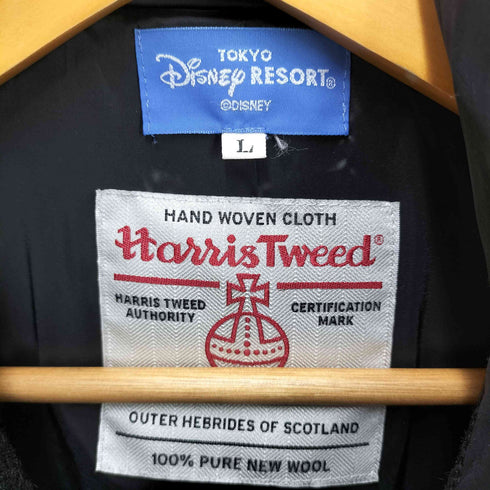 ハリスツイード Harris Tweed キャラクターモチーフ ダッフルコート レディース L