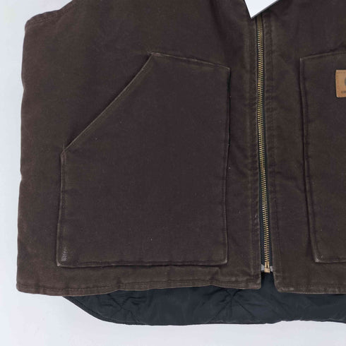 カーハート Carhartt フロントロゴ刺繍 ダックベスト メンズ JPN:XL