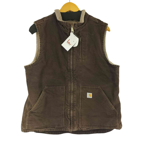 カーハート Carhartt ダックベスト 裏地ボア メンズ import:L