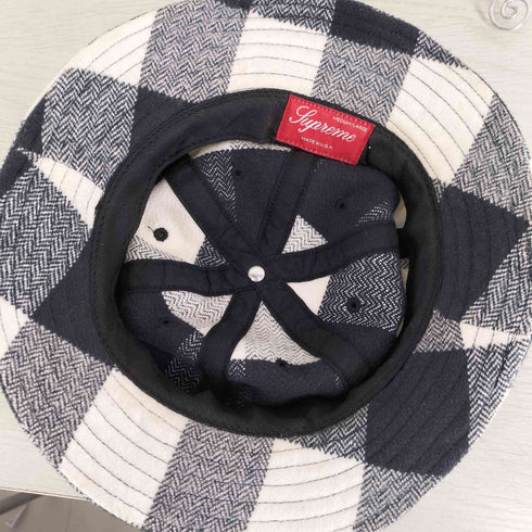 シュプリーム Supreme 14AW BUFFALO CHECK BELL HAT メンズ