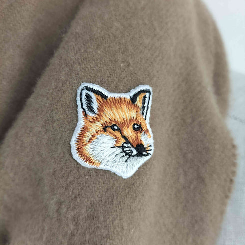 メゾンキツネ MAISON KITSUNE バージンウールマフラー メンズ