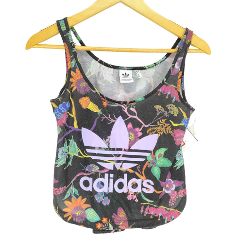 アディダス adidas 総柄タンクトップ レディース S