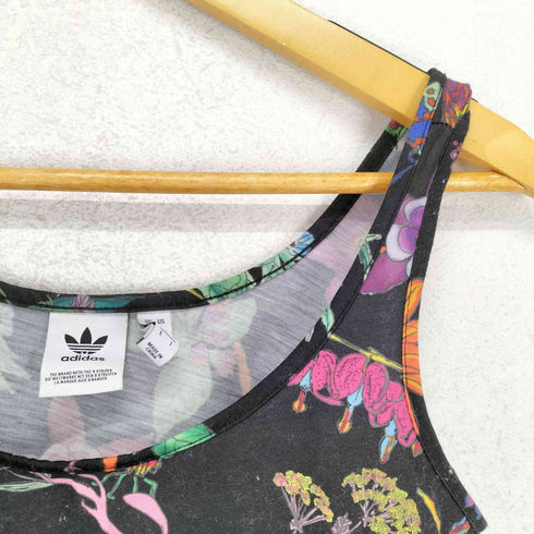 アディダス adidas 総柄タンクトップ レディース S