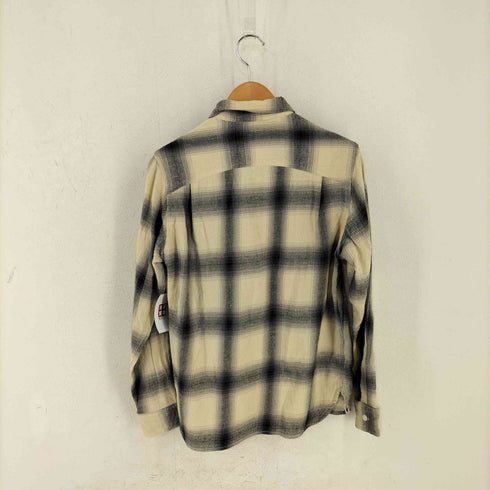 ファイブブラザー FIVE BROTHER MADE IN INDIA 猫目ボタン 両ポケ オンブレチェック コットンネルシャツ メンズ import:S