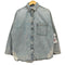 ザラ ZARA RIPPED OVERSIZED OVERSHIRT オーバーサイズ デニム シャツ ジャケット レディース import:M