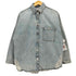 ザラ ZARA RIPPED OVERSIZED OVERSHIRT オーバーサイズ デニム シャツ ジャケット レディース import:M