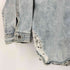 ザラ ZARA RIPPED OVERSIZED OVERSHIRT オーバーサイズ デニム シャツ ジャケット レディース import:M
