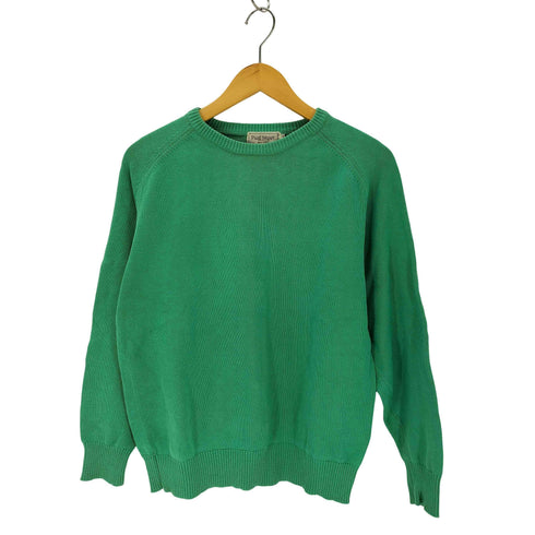 ポールスチュアート Paul Stuart コットンクルーネックニットセーター レディース import:M