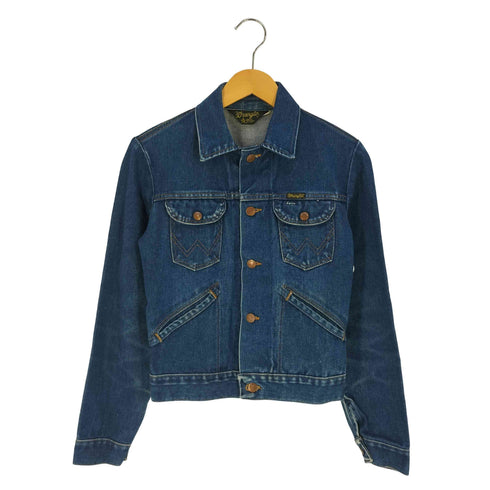 ラングラー Wrangler 70-80s USA製 黒三角タグ ボタン裏K4D デニムジャケット レディース