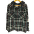 ザラ ZARA RELAXED FIT タータンチェック フーデッド フランネル シャツ パーカー メンズ import:S
