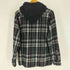 ザラ ZARA RELAXED FIT タータンチェック フーデッド フランネル シャツ パーカー メンズ import:S