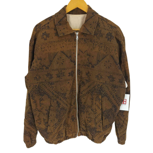 ザラ ZARA ネイティブ 総柄 コットン ジップアップ シャツ ジャケット メンズ import:S