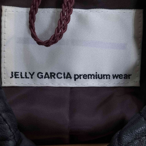 JELLY GARCIA premium wear ニット切替 レザー キルティング コート レディース