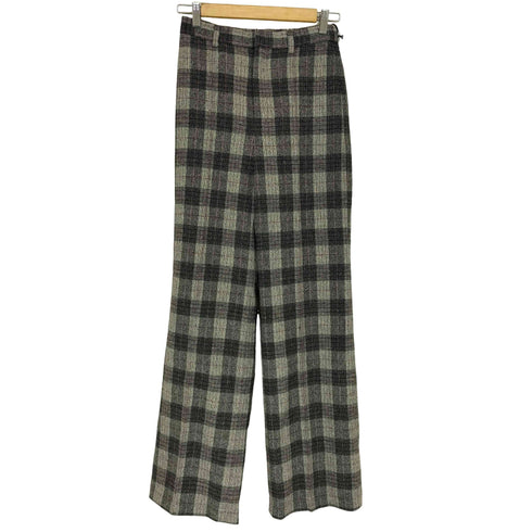 QALB チェックワイドパンツ メンズ JPN:2