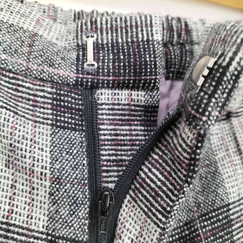 QALB チェックワイドパンツ メンズ JPN:2