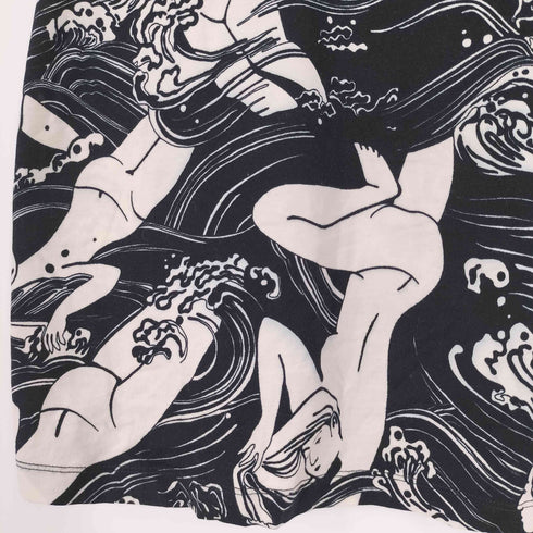 カルヴェン CARVEN 和柄 コットン クルーネックTシャツ メンズ import:XS