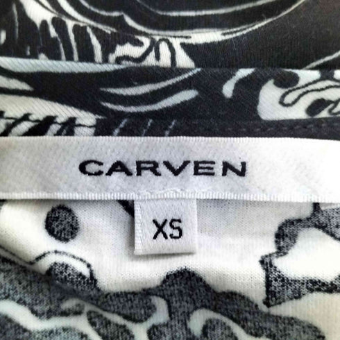 カルヴェン CARVEN 和柄 コットン クルーネックTシャツ メンズ import:XS