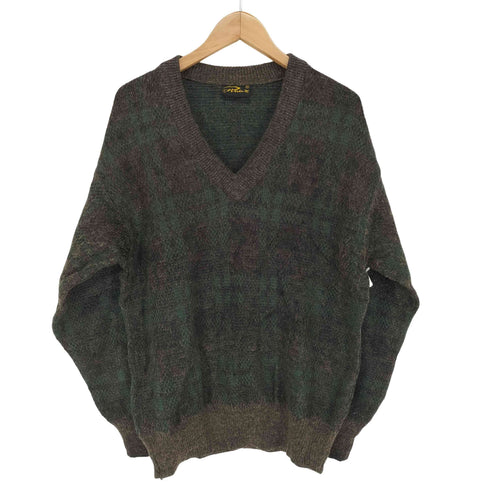 Vネックシャギーニット メンズ JPN:50