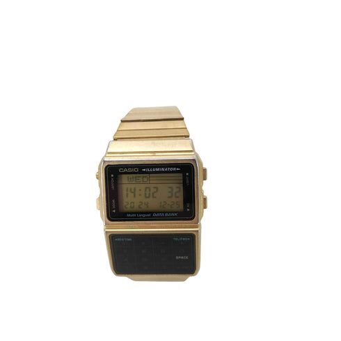 カシオ CASIO ステンレススチール DATA BANK メンズ