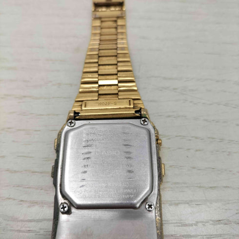カシオ CASIO ステンレススチール DATA BANK メンズ