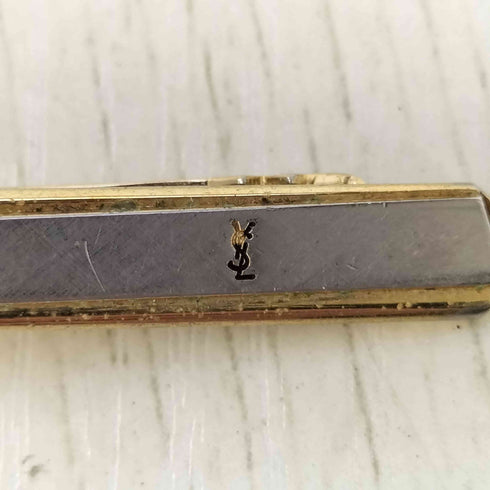 イヴサンローラン Yves Saint Laurent ロゴ刻印 ネクタイピン タイピン メンズ