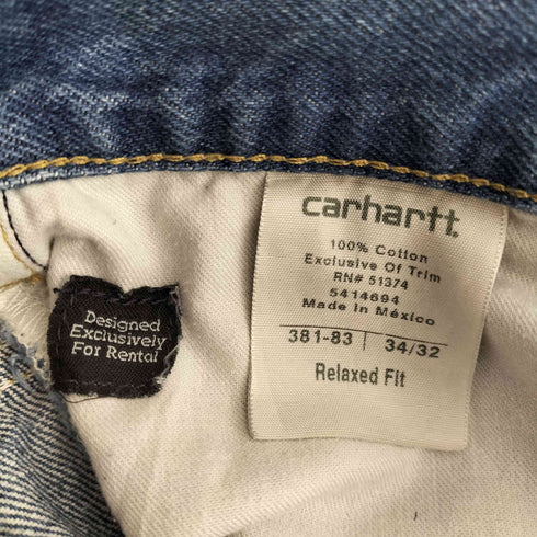 カーハート Carhartt メキシコ製 RELAXED FIT WORK JEANS メンズ 34×32