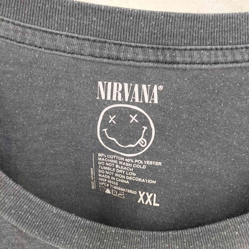 NIRVANA MTV Unplugged In New York バンドTシャツ 霜降り メンズ XXL