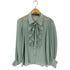 ザラ ZARA プリーツフリルブラウス レディース import:S