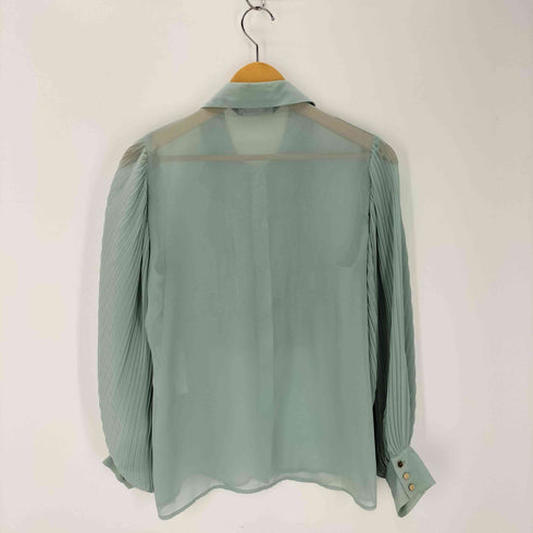 ザラ ZARA プリーツフリルブラウス レディース import:S