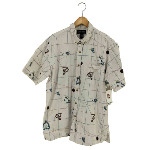 クックストリート Cooke Street マップ柄 S/S シャツ メンズ import:L