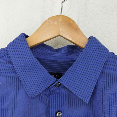 ヴァンヒューゼン VAN HEUSEN ストライプ レギュラーカラーシャツ メンズ import:XL