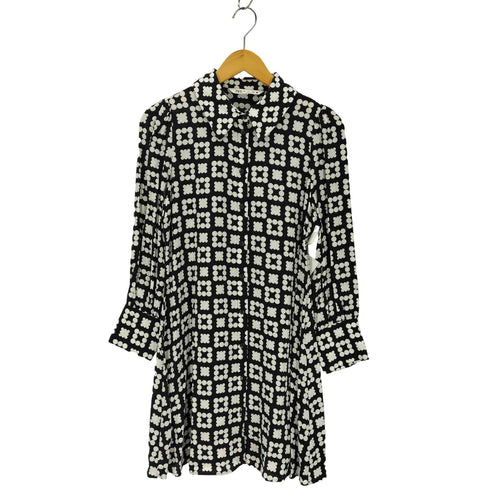 ザラ ZARA 幾何学模様シャツドレス レディース import:S