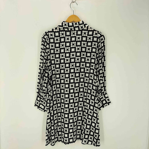 ザラ ZARA 幾何学模様シャツドレス レディース import:S