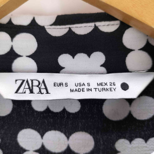 ザラ ZARA 幾何学模様シャツドレス レディース import:S