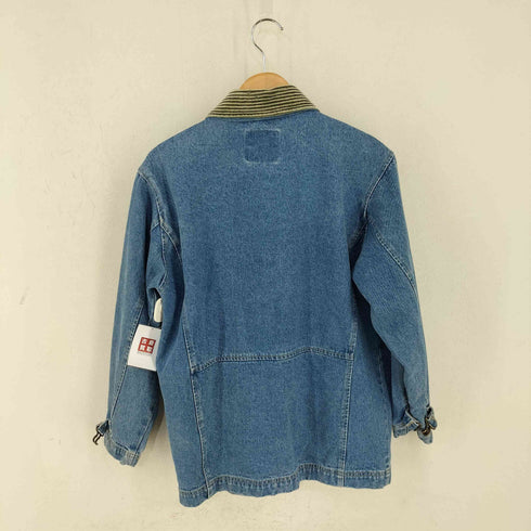 A.M.I マカオ製 襟コーデュロイ デニムカバーオールジャケット メンズ import:M