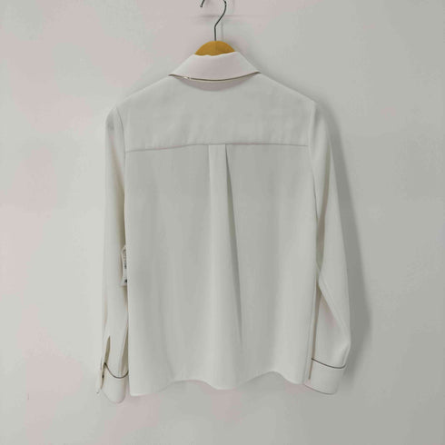 バレンシアガ BALENCIAGA チェーンパイピングプレーンL/Sシャツ レディース JPN:34