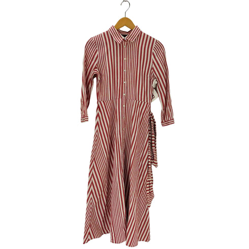 ザラ ZARA ストライプシャツワンピース レディース import:S