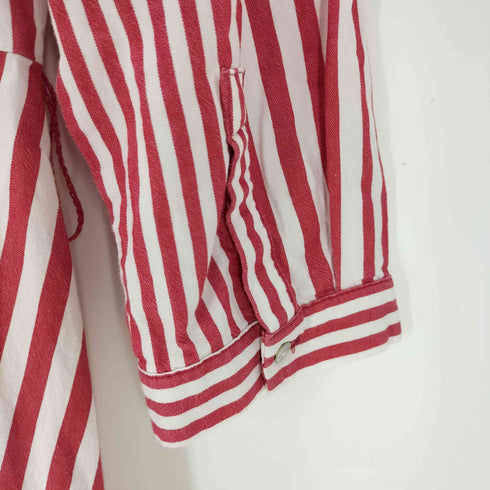 ザラ ZARA ストライプシャツワンピース レディース import:S