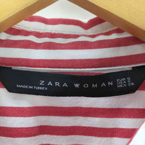 ザラ ZARA ストライプシャツワンピース レディース import:S