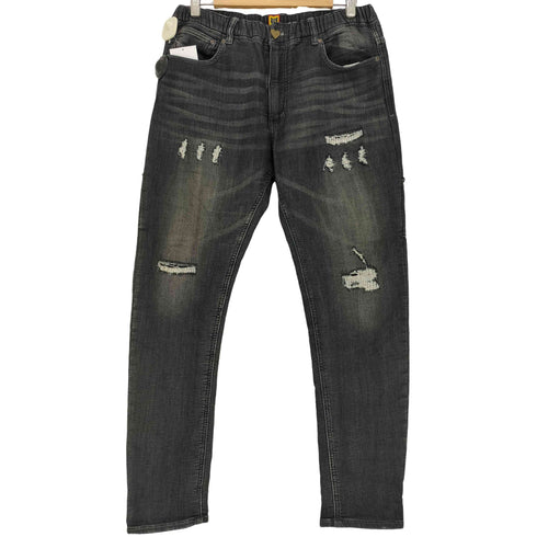 ヒューマンメイド HUMAN MADE RELAX DENIM PANTS ダメージ&リペア 加工 スウェットデニム メンズ JPN:XL