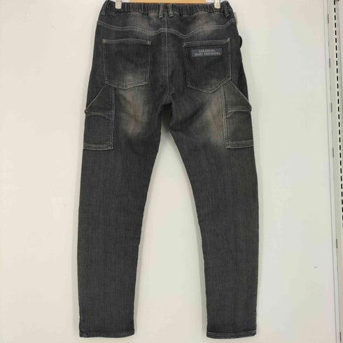 ヒューマンメイド HUMAN MADE RELAX DENIM PANTS ダメージ&リペア 加工 スウェットデニム メンズ JPN:XL